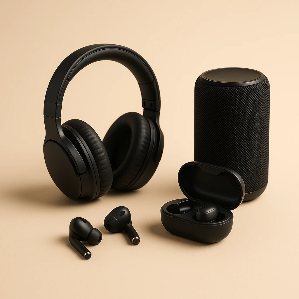 Audio (écouteurs, casques, enceintes)